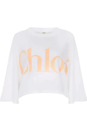 Chloé Cropped T-shirt i bomuld