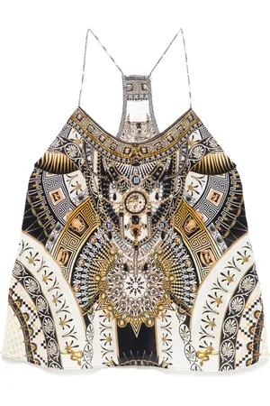 Camilla Temples Of Dendara T Back Shoestring-top