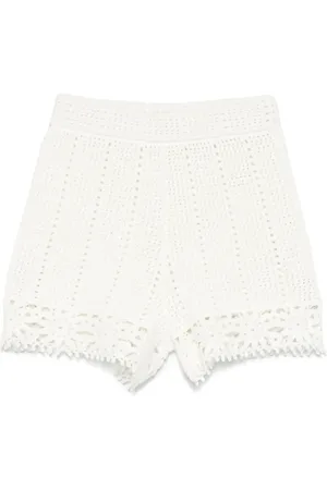 Maje Shorts i hæklet strik