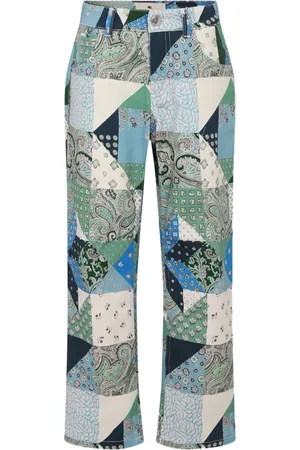 Etro Bukser med patchwork-tryk
