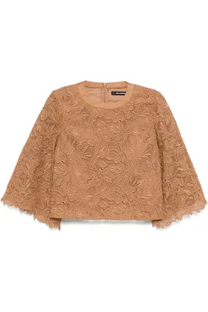 Karl Lagerfeld Bluse med broderi