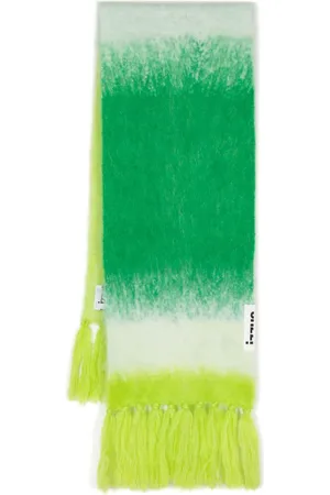 Izzue Flæset tørklæde med ombré-effekt