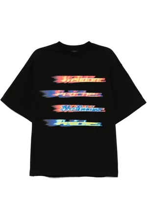 We11 Done T-shirt med multi-logo