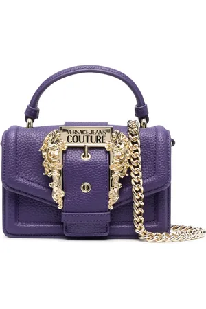 VERSACE Tote i imiteret læder med logospænde