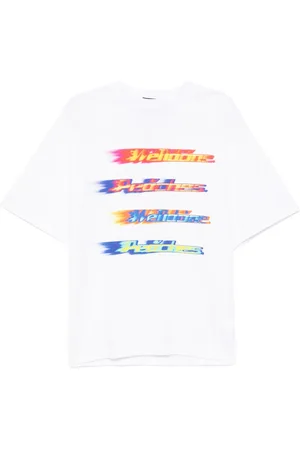 We11 Done T-shirt med multi-logo