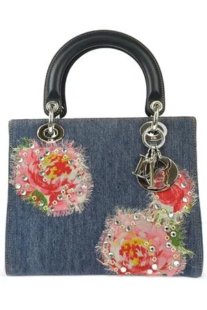 Dior Lady Dior håndtaske i denim fra 2005