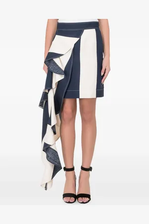 Calvin Klein Kort stribet nederdel