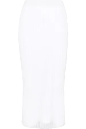 Sportmax Ribstrikket midi-nederdel
