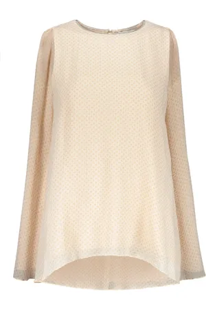 Fabiana Filippi Blomstret bluse i jacquard