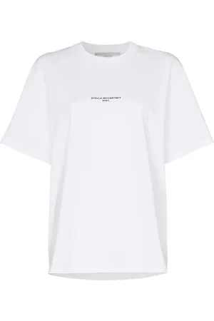 Stella McCartney Minimalistisk T-shirt med logo