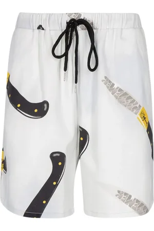 PAS DE MER Træningsshorts i twill med tryk