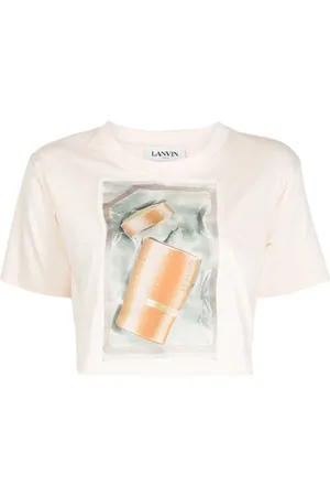 Lanvin Cropped Scratch & Sniff T-shirt