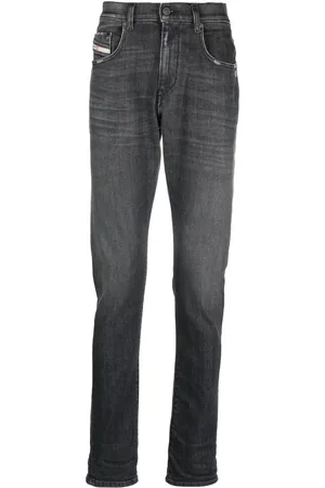 Diesel Stenvaskede skinny-jeans med lige ben
