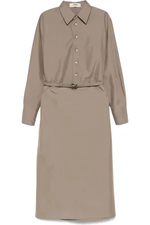 Fendi Skjortekjole i poplin