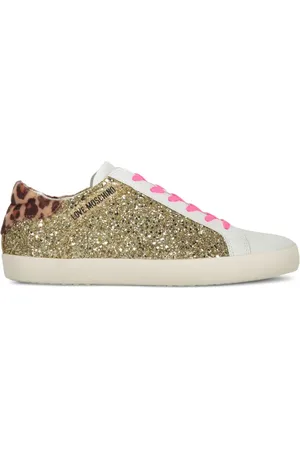 Moschino Sneakers med glimmerudsmykning