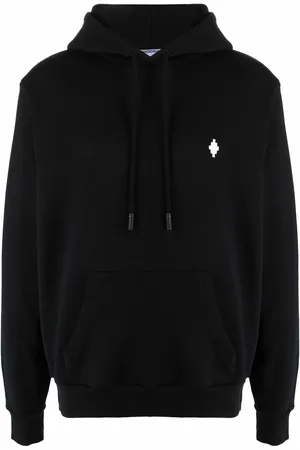 MARCELO BURLON Hættetrøje med broderet logo-kryds