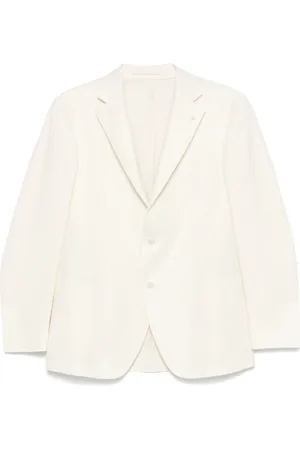 LUIGI BIANCHI MANTOVA Sildebensmønstret blazer