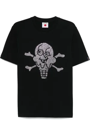 ICECREAM Cones & Bones Popover T-shirt med rhinsten