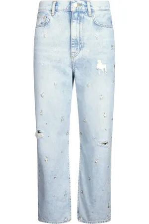 Liu Jo Jeans med lige ben og rhinstenudsmykning