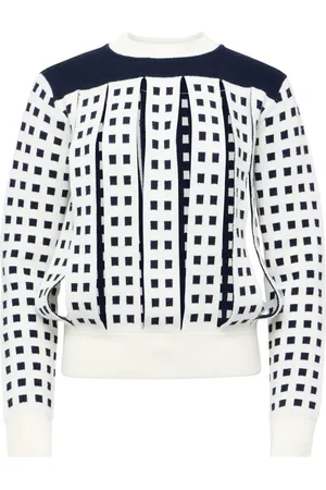 J.W.Anderson Sweater i jacquard med slids