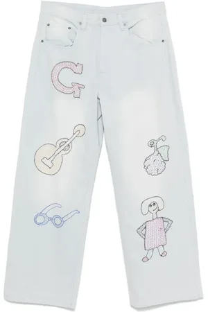 Glass Cypress Broderede jeans