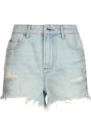 Liu Jo Denimshorts med rhinstens-udsmykning