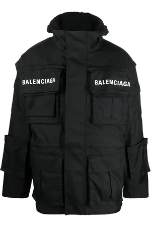 Balenciaga Oversize teknisk parka med logotryk