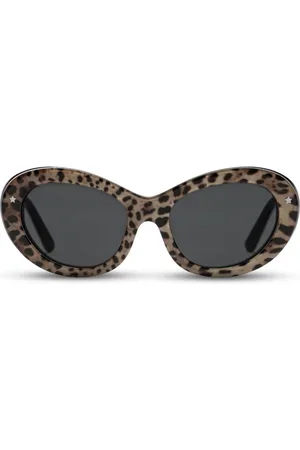 Dolce & Gabbana Cat eye-solbriller med leopardtryk