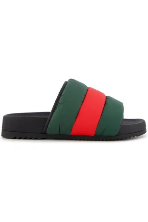 Gucci Polstrede sandaler med Web-stribe