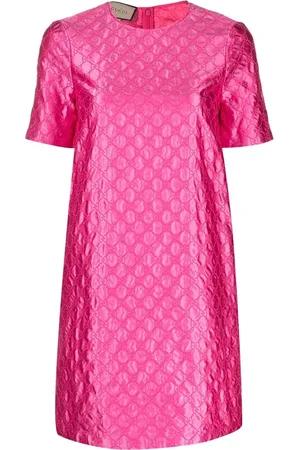 Gucci Skjortekjole i silke med monogramtryk