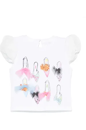 MISS GRANT T-shirt med sløjfedetalje