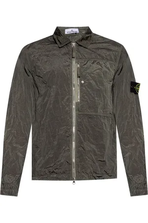 Stone Island Jakke med logomærke