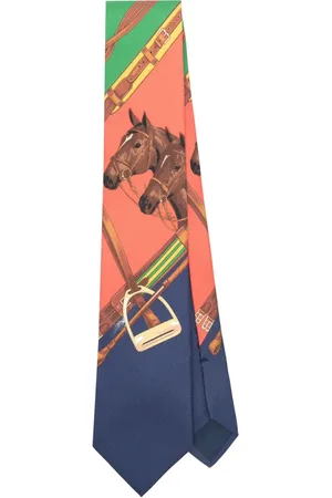 Ralph Lauren Silkeslips med equestrian-tryk