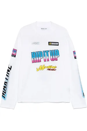 MARTINE ROSE T-shirt med slogantryk