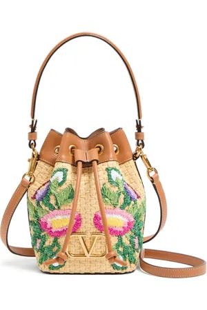 VALENTINO GARAVANI Mini VLogo Signature bucket-taske med broderi