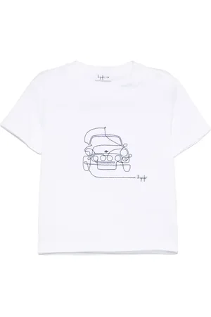 Il gufo T-shirt med broderi
