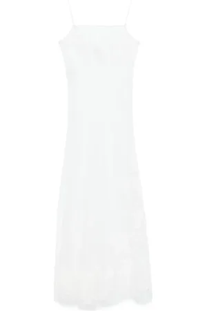 CARINE GILSON Lang slip-kjole i tyl