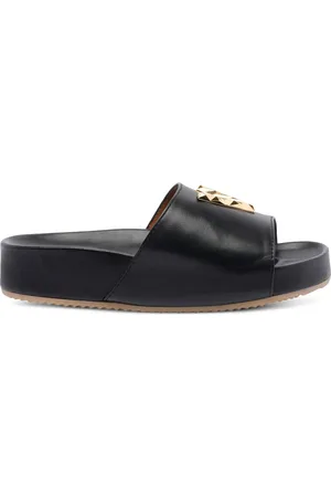 Via Roma 45 mm sandaler med nitteudsmykning