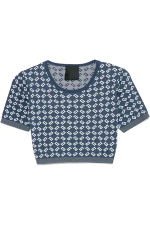 Givenchy Cropped top i jacquard med monogram 72