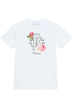 Roberto Cavalli T-shirt med logotryk