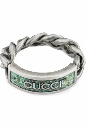 Gucci Kæde-ring med logoplade