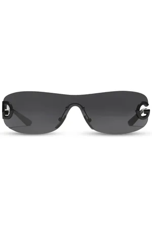 Dolce & Gabbana Shield-solbriller med logoudsmykning