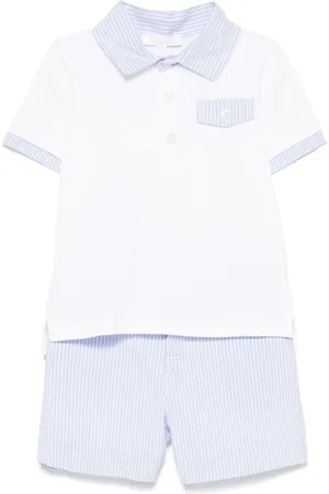 PATACHOU Nålestribet sæt med polo og shorts