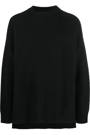 Jil Sander Trøje med rund hals og slids