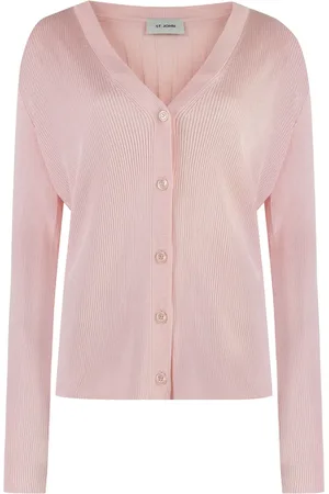 ST. JOHN Ribbet cardigan med knapper