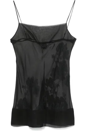 CARINE GILSON Babydoll slip-kjole i organza