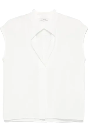 Vince Voile cap-sleeve blouse