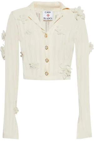 Casablanca Blomstret top i mesh