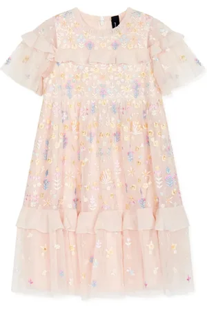 Needle & Thread Kjole med blomsterbroderi