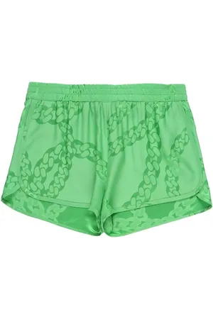 Stella McCartney Shorts med satin-finish
